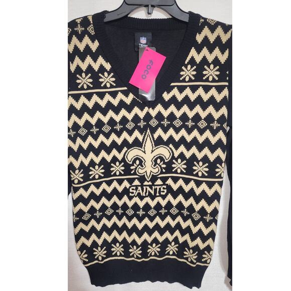 new Orléans saint Christmas sweater size XL new - Picture 2 of 8